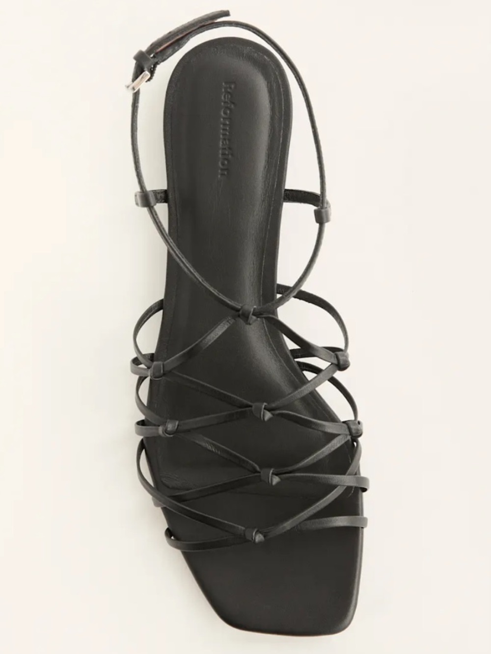 Reformation Leather Monaco Knotted Sandal